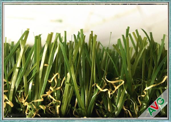 35 MM Pile Height Garden Artificial Grass / Synthetic Grass PP + Fleece Backing