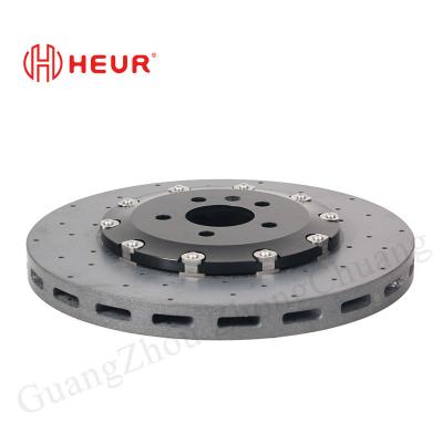 HEUR Brake Carbon Ceramic Rotor For Vw Cc Golf R Mk7 Customize 380mm Front Set