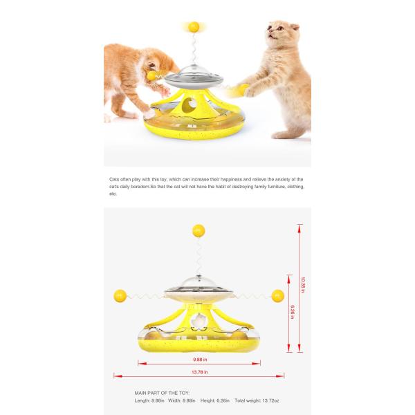 Cats Small Animals Suitable Popular Cat Kitten Track Ball Toys Teaser Balls by Pet Supplies