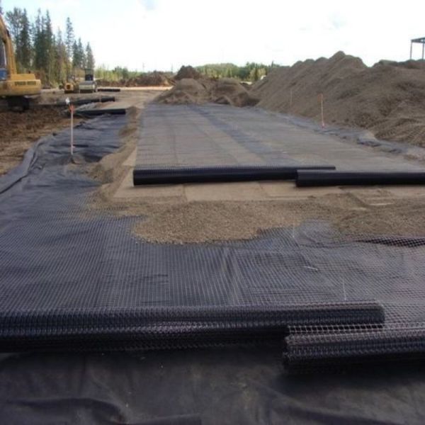 Soil Stabilization Biaxial Plastic Geogrid 2m - 5m  Pp Biaxial Geogrid 50m