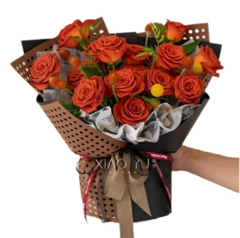 Ventana Oeste hueca Papel Fenghua de bambú Arreglo de flores Papel de embalaje de flores