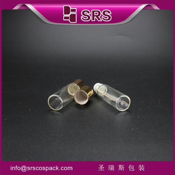5ml mini glass roll on bottle with steel for essential oil ,luxury glass bottle packaging
