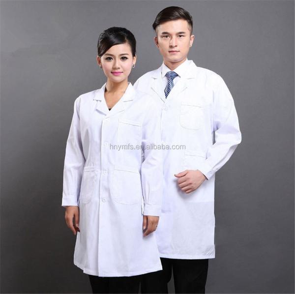Comfortable Morden Designed Medical Lab Coat Woven Fabric For Women