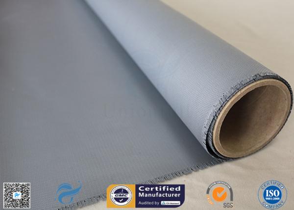 3732 E - do silicone resistente ao calor do cinza da largura tela revestida da fibra de vidro 0.45mm do vidro 1.2m