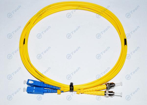 Fiber Optic Patch Cord Single Mode Duplex ST To SC Fiber Patch Cable
