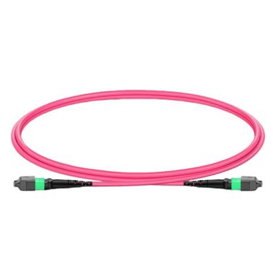 MPO Jumper Cable with Bend Insensitive Fiber 7.5mm Min. Bend Radius and APC Endface for 400G Transceivers