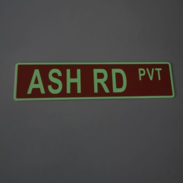 Non-Flammable Photoluminescent Signage Non-Corrosive And Aluminum Material