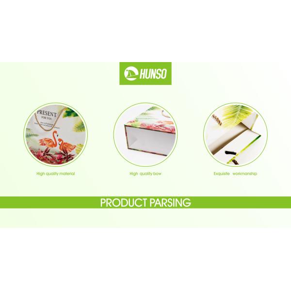 Striped Luxury Paper Gift Bags , Paper Gift Pouch White Paperboard