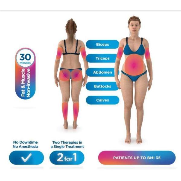 машина тела EMS высокой интенсивности 3000W ваяя для бедренных костей оружий взваливает на плечи