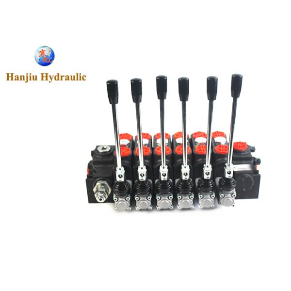 Sectional Directional Control Valves 36.8gpm Hydraulic Valves With 6 Control Lever For Dump Truck