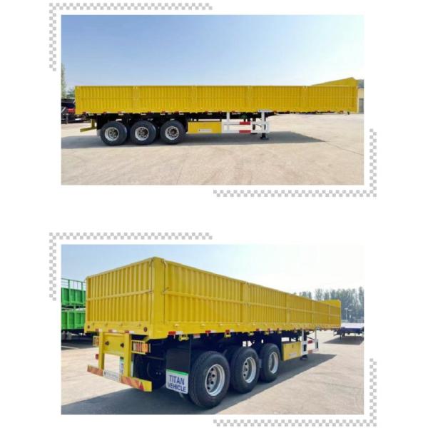 TITAN Tri Axle 60 Tons Side Board Trailer Dropside | Side Wall Semi Trailer