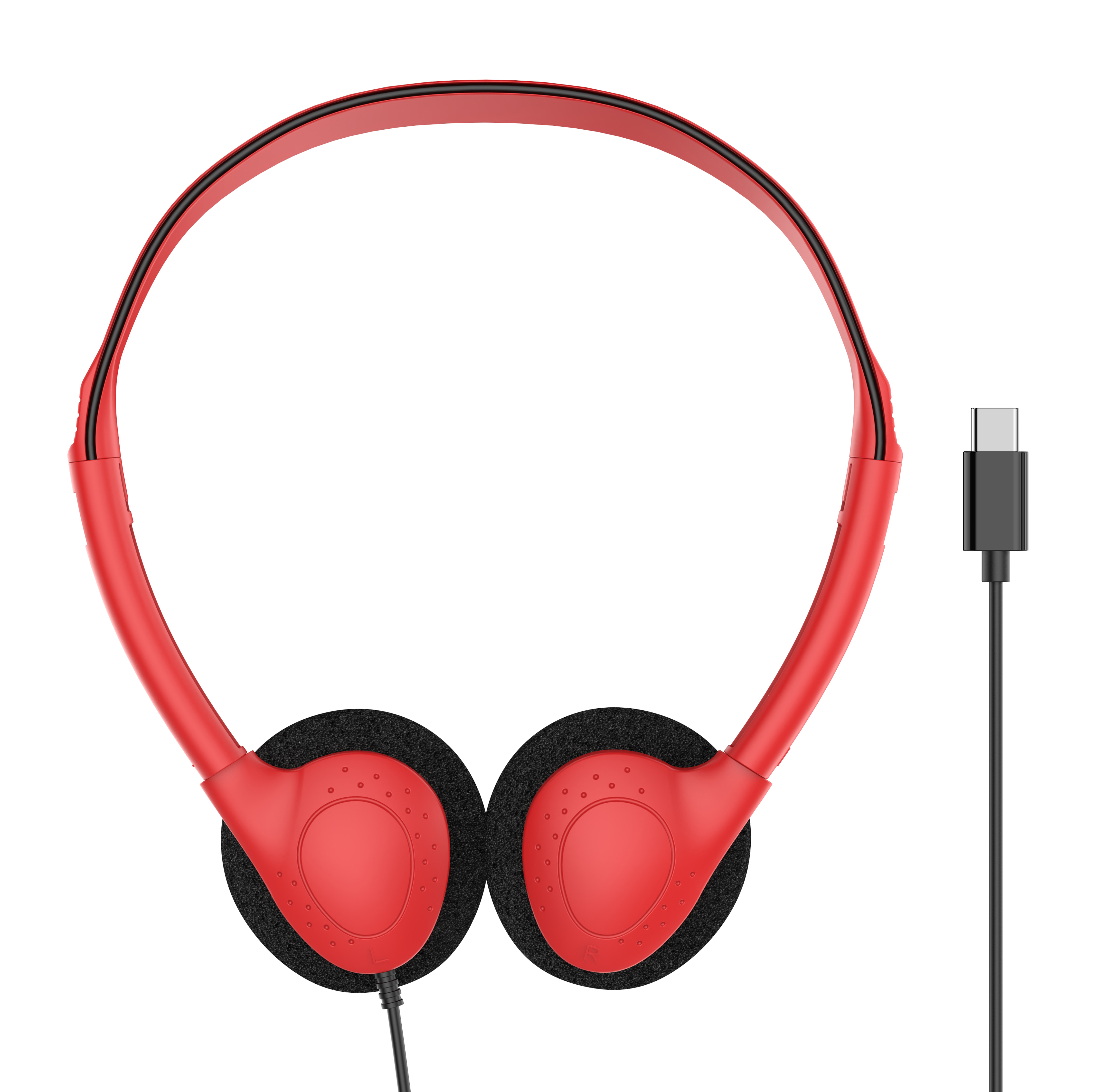 857 Lightweight wired in headphones, 3.5mm jack/C-type plug can be customized for stereo headphones, OEM/ODM customized multi-color headphones, suitable for laptops in aviation museums, school offices