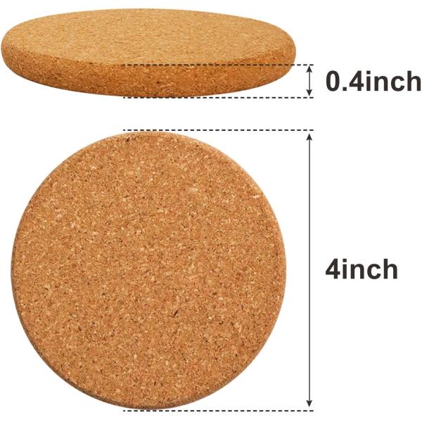 Compras al por mayor Reutilizables de corcho natural con soporte metálico para la mesa de copa de vidrio de barra