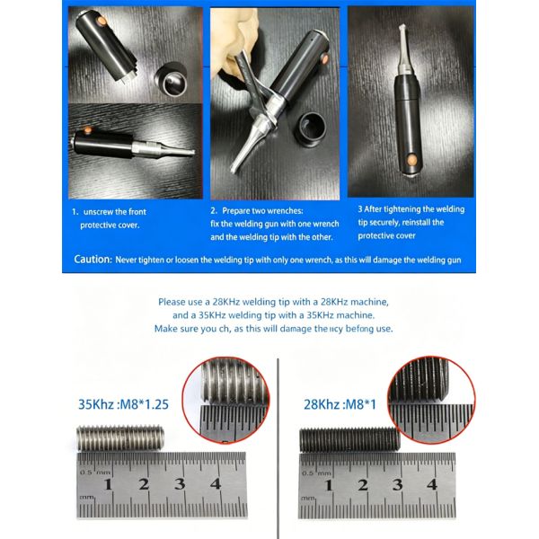Industrial Grade Ultrasonic Accessories 35K Ultrasonic Machine Handle For Welding Tools