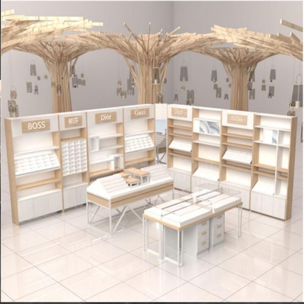 Wood Jewelry Necklace Display Stand Cabinet for Retail Shops Studio Painting Holder