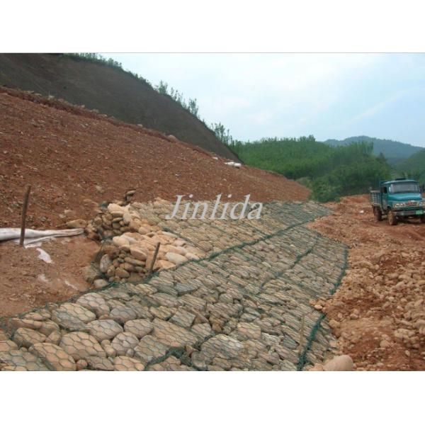 Гальванизированный камень Gabion провода кладет резервуар в коробку сетки машины 80*100mm гальванизированный стальной