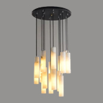 Декоративных ламп кухни AC265V потолочная лампа алебастра современных современных естественная мраморная