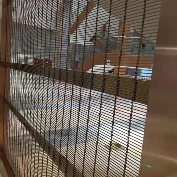 Stainless Steel Decorative Wire Mesh Woven Curtain Wall Facade CE ISO9000 Approved