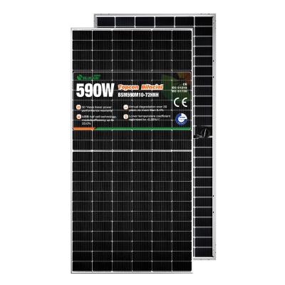Newest Technology Double Glass Solar Panel Topcon 590 Watt 600 Watt Solar Panel Best Price Solar Panel Setup for Home Use