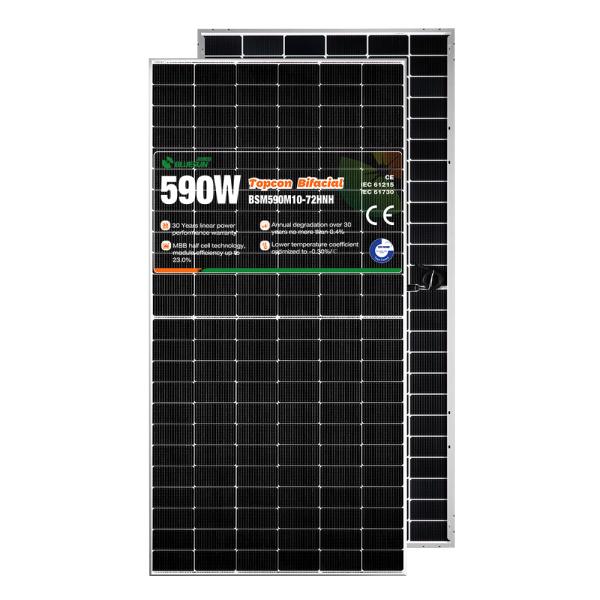 Newest Technology Double Glass Solar Panel Topcon 590 Watt 600 Watt Solar Panel Best Price Solar Panel Setup for Home Use