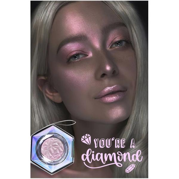 Long Lasting Diamond Glitter Highlighter Pressed Illuminating Powder 3g