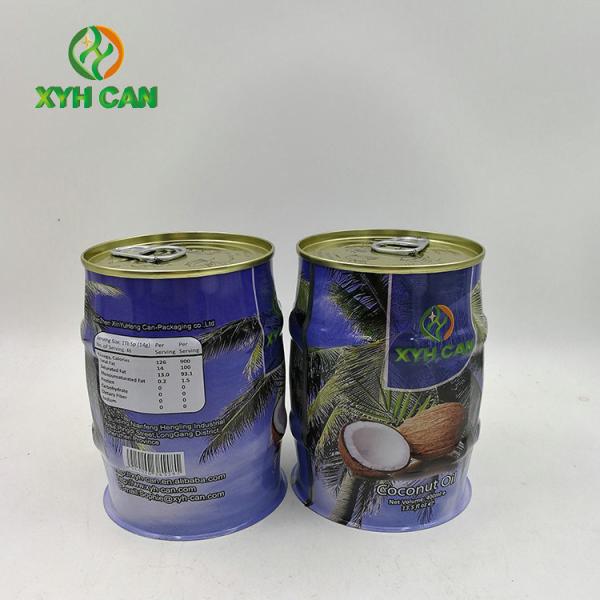 Recipiente da dimensão de Tin Can Coconut Oil Packaging 73×107mm do metal