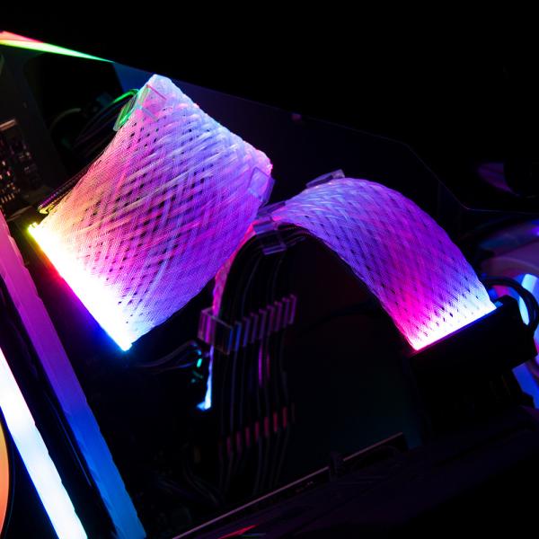 RGB  cable Gaming PC double-headed light-emitting board 12pin turn three 8pin Sync 5V3PIN RGB cable