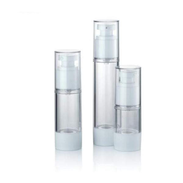 Customized 15ml 30ml 50ml Plastic Airless Pump Vacuum Cosmetic Bottle Leakproof Controlled Dispensing Cream Lotion Packaging