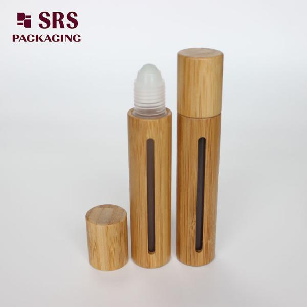 Natural Color Bamboo Plastic Perfume Roll On Bottle 15ml