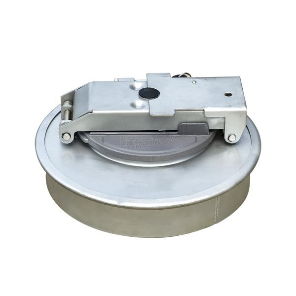 16 Inch Carbon Steel Fuel Tank Truck Manhole Cover for Tanker Trucks and Trailers in Grey