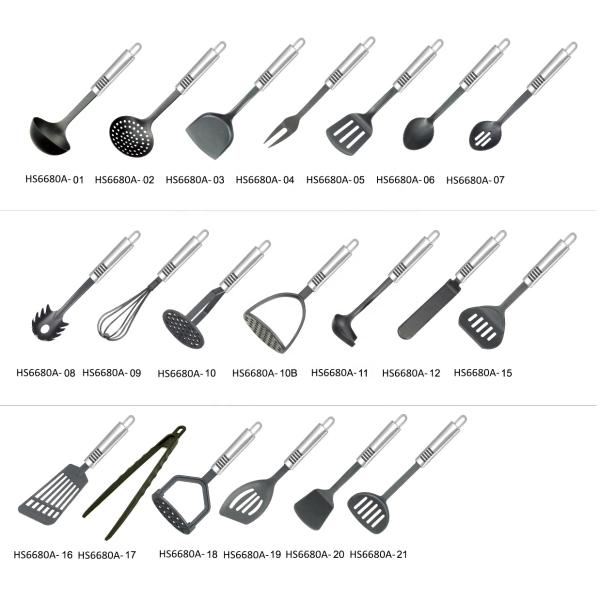Customized Color Kitchen Item List Smart Kitchen Utensil Set with Sustainable Tools
