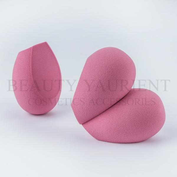 Big Flocking Pink Egg Blender Makeup Puff Sponge 25g Environmental Friendly