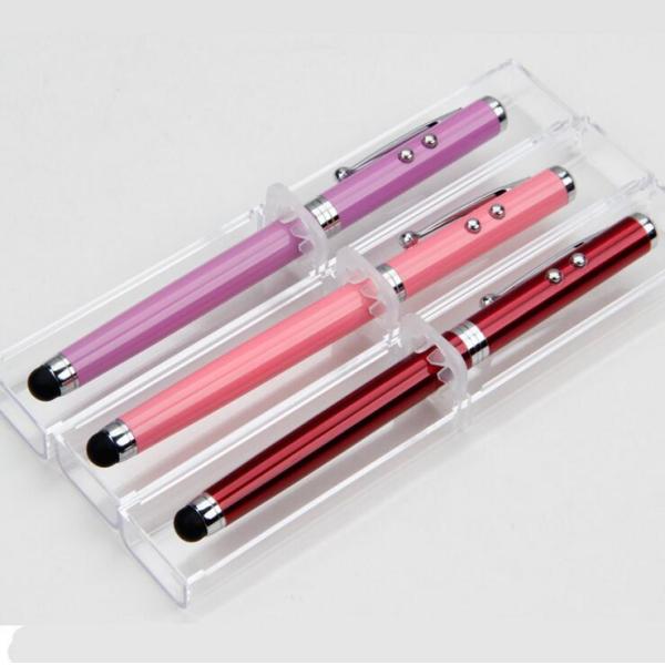 4IN 1 LED Light metal pen ,Touch srceen phone metal pen ，laser light pen, metal ball pen