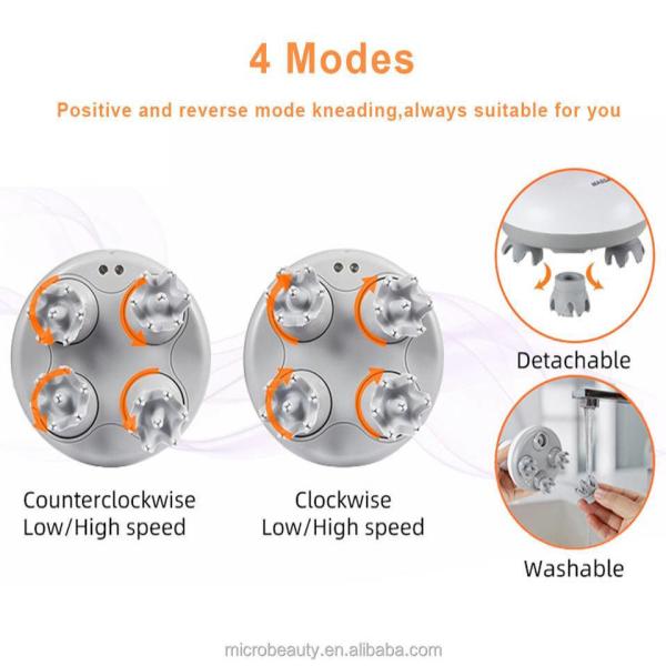 High Speed Vibration Head Scalp Massager Electric Silicone Hair Scalp Massager