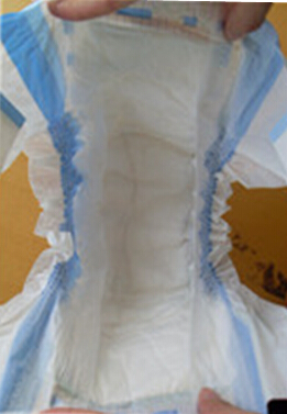 baby type diapers, M size, 455*330,PE film backsheet, PE tape