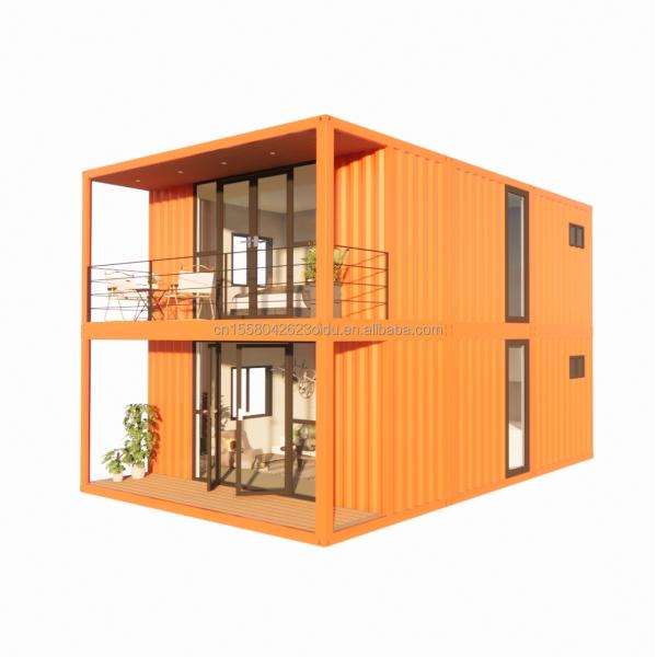 Casa de contenedores de dos pisos personalizable para vacaciones junto al mar Incendiaria Villa forestal prefabricada Resort Tamaños 20ft 40ft