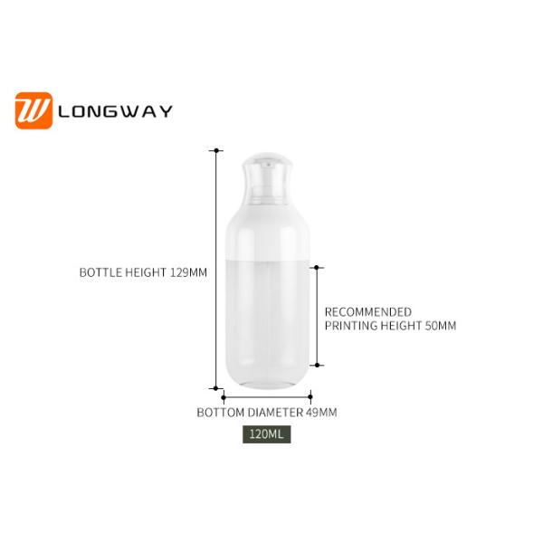Personal Care Pet Plastic Cosmetic Bottles For Serum Lotion Cream 120ml 150ml 180ml