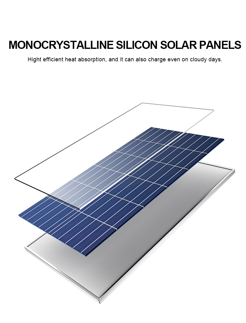 Economical 180LM/W Solar LED Street Light with Motion Sensor for Rural Road Lighting