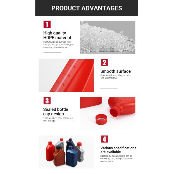 Бутылка машинного масла изготовленных на заказ пустых контейнеров автотракторного масла 1000ml анти- замерзая