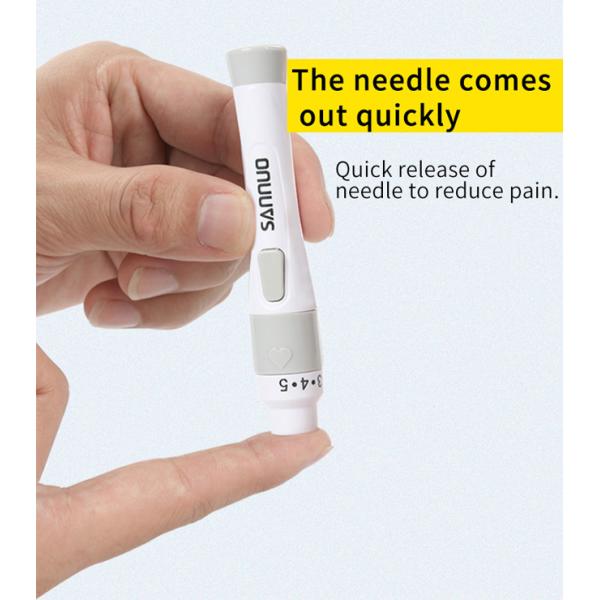 Clear Protective Cap Glucometer Needle Pen For Blood Collection