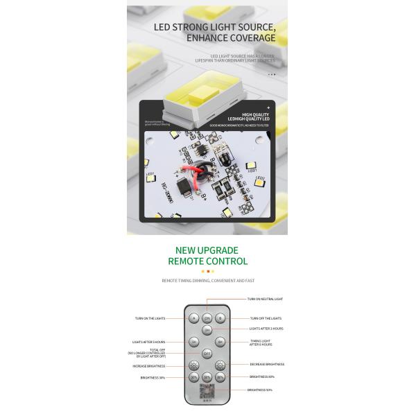 Column Bright Led Square Post Solar Lights Outdoor Commercial Lamp 6V 9W