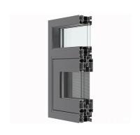 Pulverize materiais de construção de alumínio revestidos da espessura do quadro de porta 2.0mmmm