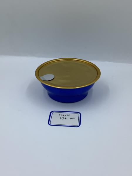 180ml Two Piece Aluminum Foil Bowl 83.3mm×50mm Corrosion Proof Temperature Resistance
