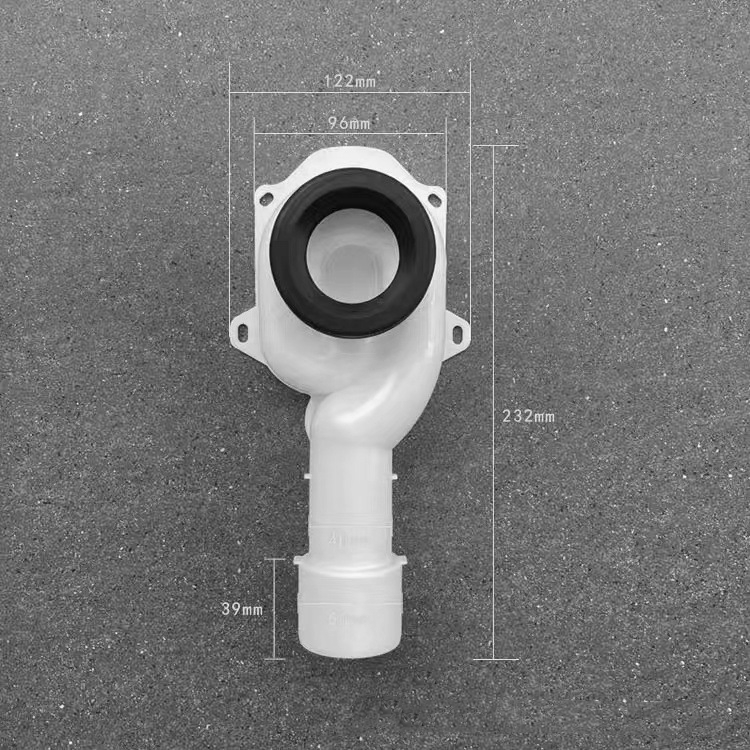 The Modern Design Urinal Connection Pipe Is Made Of Polypropylene Plastic Drainage Pipe And Is Used For Connecting To The Bathroom Toilet.