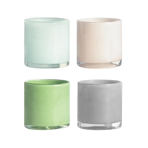 Christmas Glass Candle Jars Round