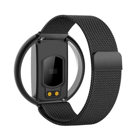 Couple Mesh Stainless Steel Band LED Smart Watches Multifunctional Sleep Monitorring