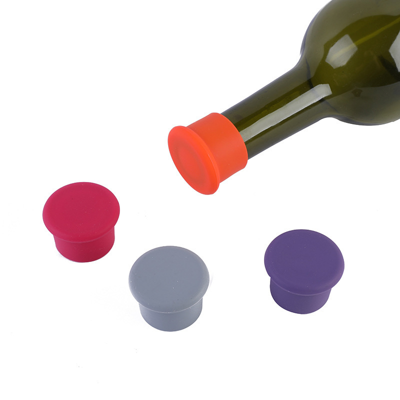 Bulk Silicone Wine Bottle Storage Cap | Food Grade Airtight Wine Bottle Stopper Wholesale