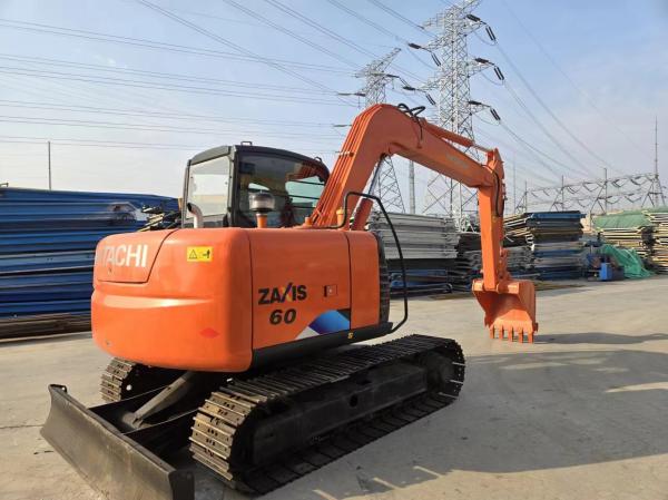 Secondhand Original Hitachi Zx60 Tractor, Used 6 Ton Mini Clawer Excavator Zx60 Digger with Low Working