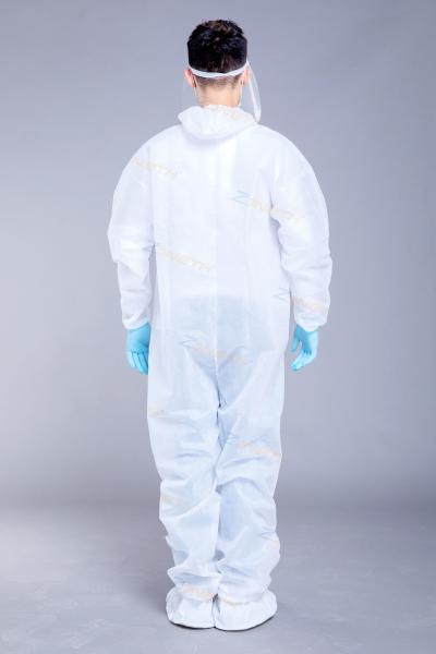 PP Non Woven Waterproof Dustproof Antibacterial Coveralls