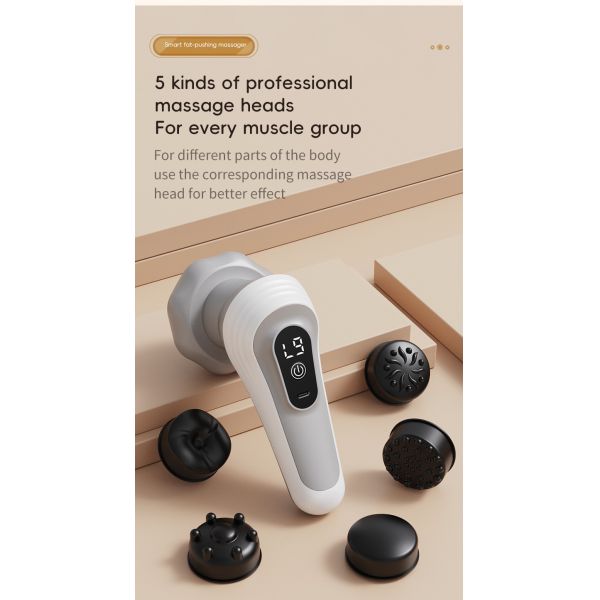 Wireless Vibration Massager with 9 Massage Modes, USB Rechargeable and Heating Function for Full Body Relaxation